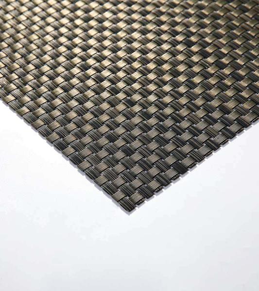 8*8 特斯林餐垫网格黑黄渐变色经典涤纶PVC桌布