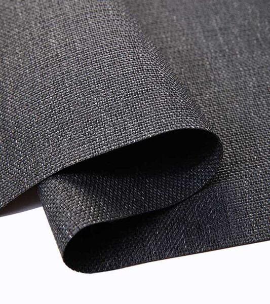混纺特斯林桌布地垫餐垫网布纯色涤纶 黑色